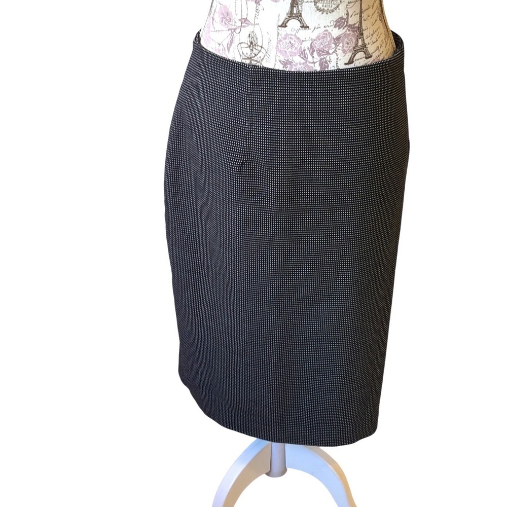 Vintage Liz Claiborne Black White‎ Polka Dot Pencil Skirt Women Size 18 everyday